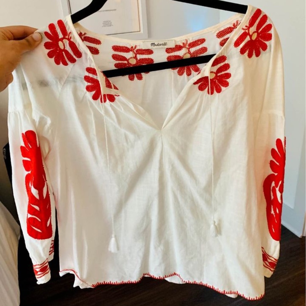Madewell Floral Top